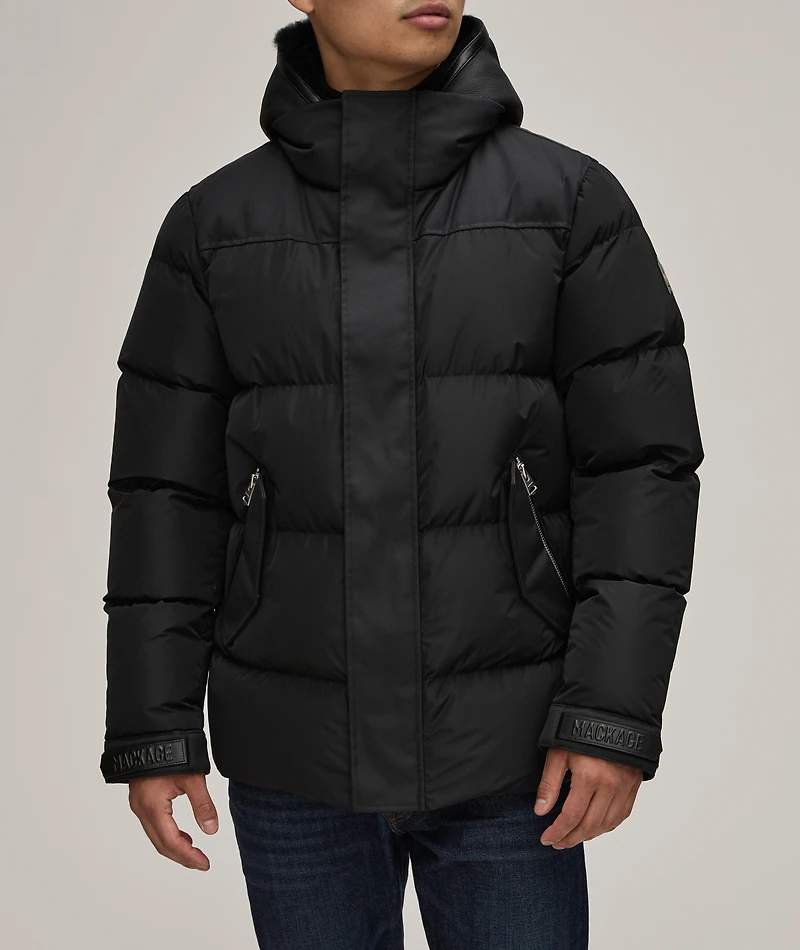 Riley Removable Bib Shearling Jacket