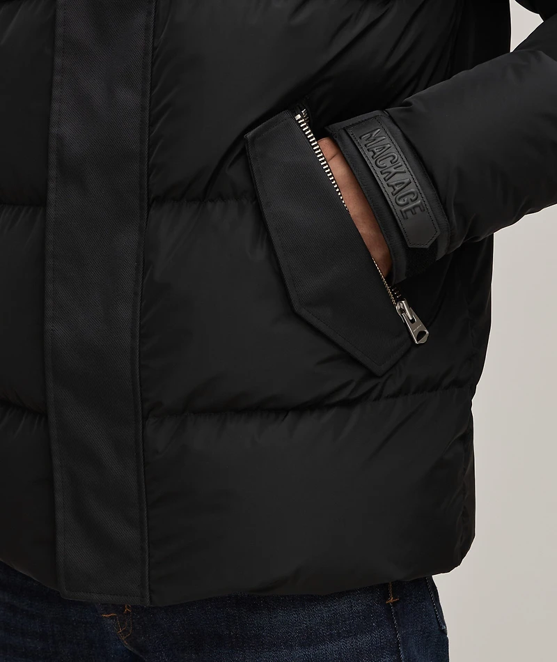 Riley Removable Bib Shearling Jacket