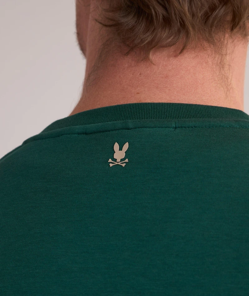 Stitched Logo Cotton-Blend T-Shirt