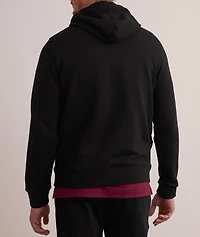 Patch Fleece Hooded Sweater