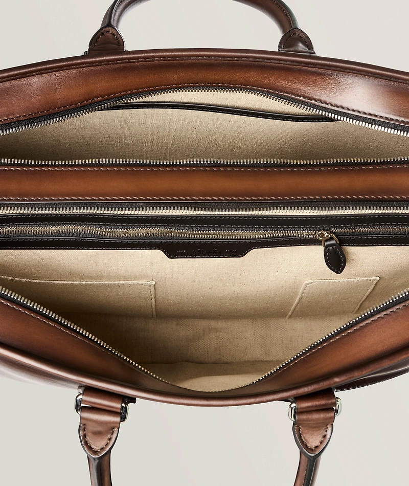 Deux Jours Venezia Leather Briefcase