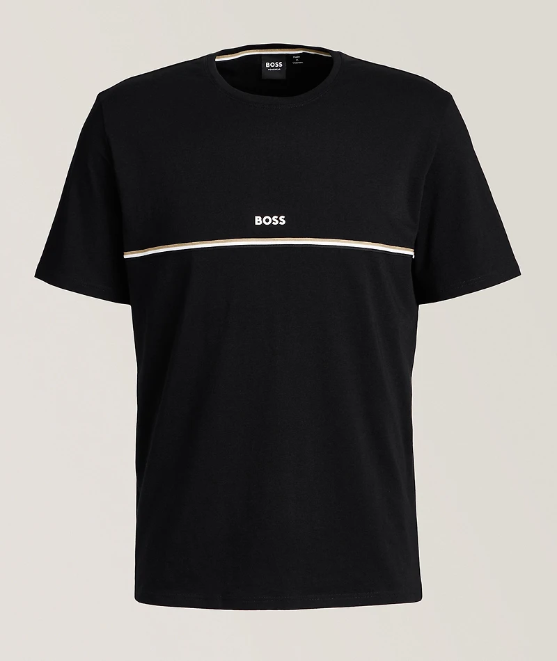Iconic Stripe Stretch-Cotton T-Shirt