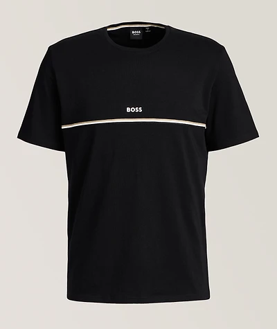 Iconic Stripe Stretch-Cotton T-Shirt