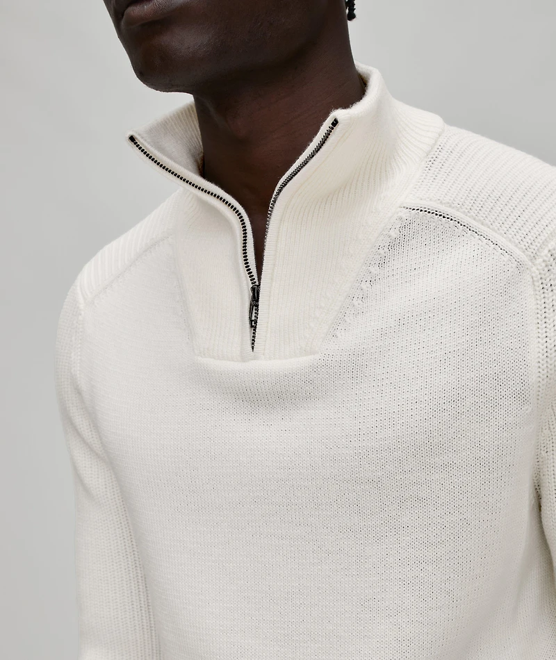 Thom Quarter-Zip Wool-Blend Sweater