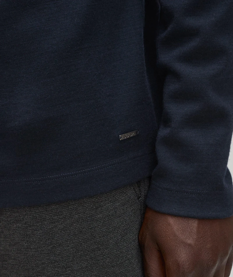 Larion Wool-Blend Bamboo Polo