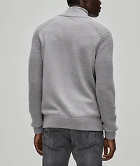 Wool-Blend Full-Zip Sweater