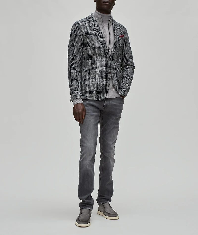 Wool-Blend Full-Zip Sweater