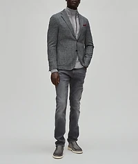 Wool-Blend Full-Zip Sweater