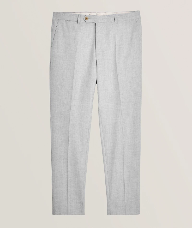 Santios Shaped Fit Pleated Wool Blend Pants