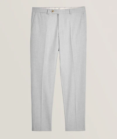 Santios Shaped Fit Pleated Wool Blend Pants