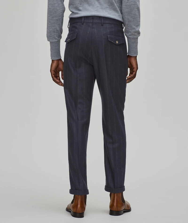 Serpo Wool-Blend Pleated Pants