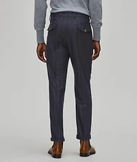 Serpo Wool-Blend Pleated Pants
