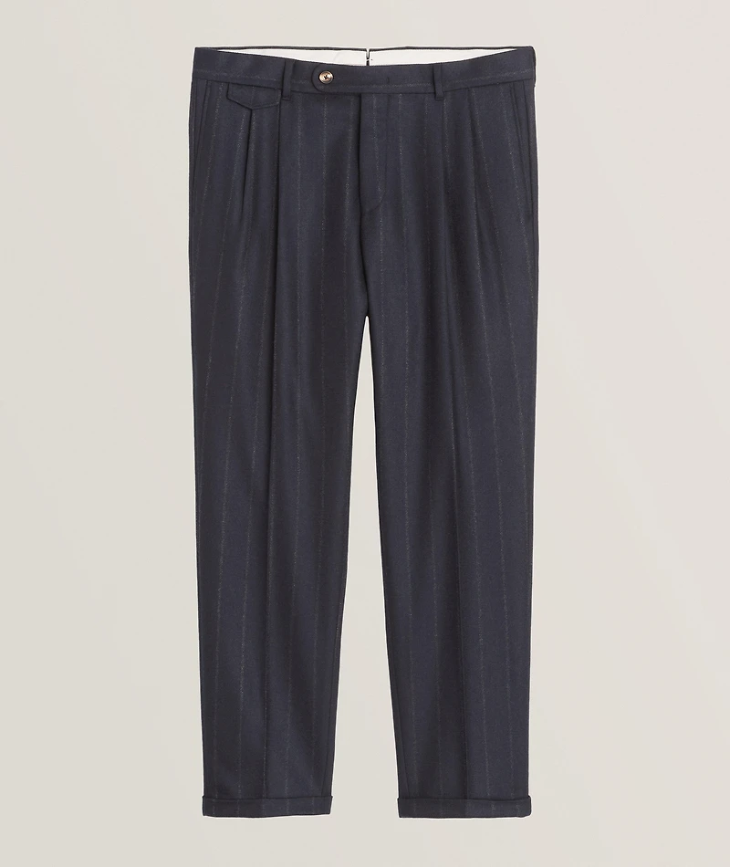 Serpo Wool-Blend Pleated Pants