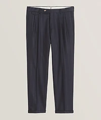 Serpo Wool-Blend Pleated Pants