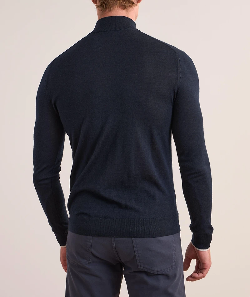 Nando Wool-Blend Quarter-Zip Sweater
