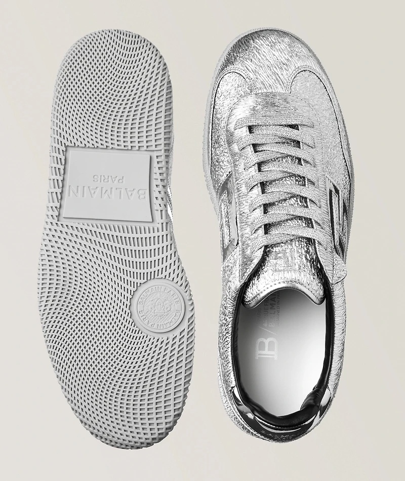 Swan Mirror Leather Sneakers