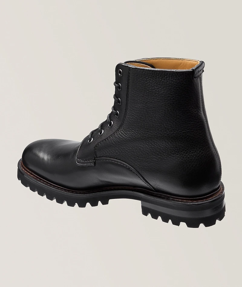 Coalport 2 Grain Leather Lug Boots
