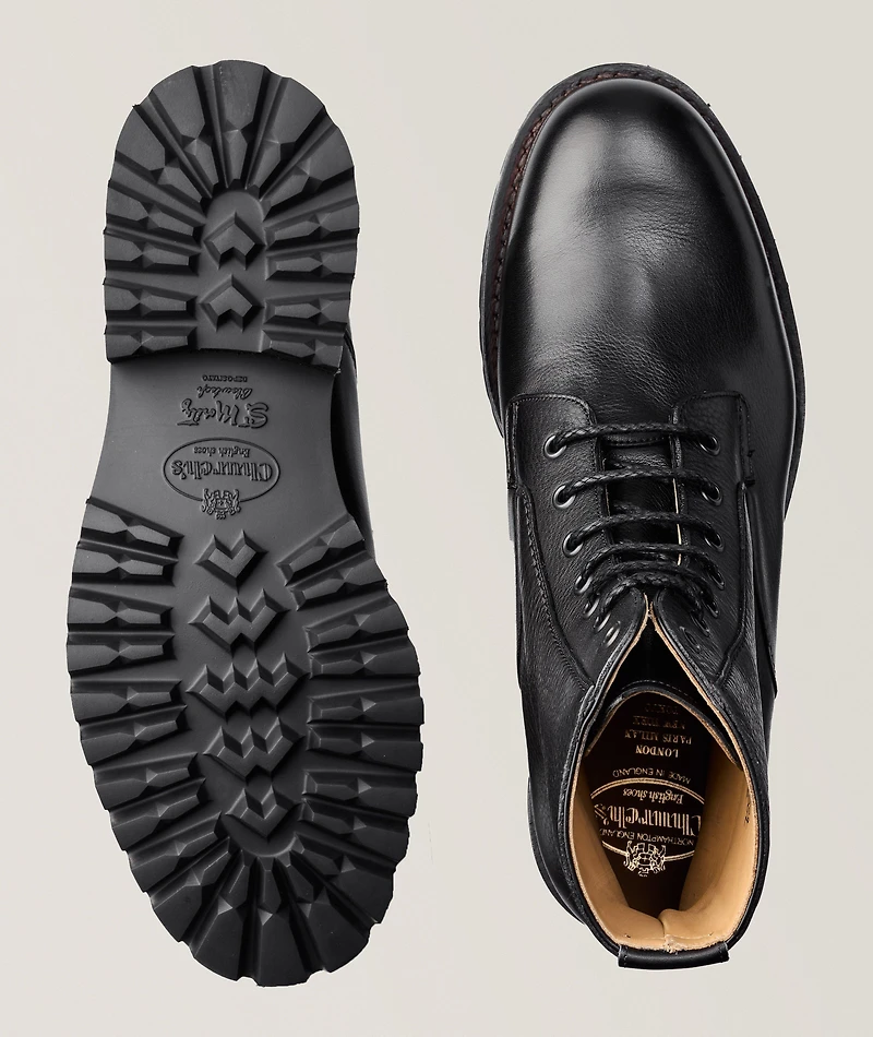 Coalport 2 Grain Leather Lug Boots