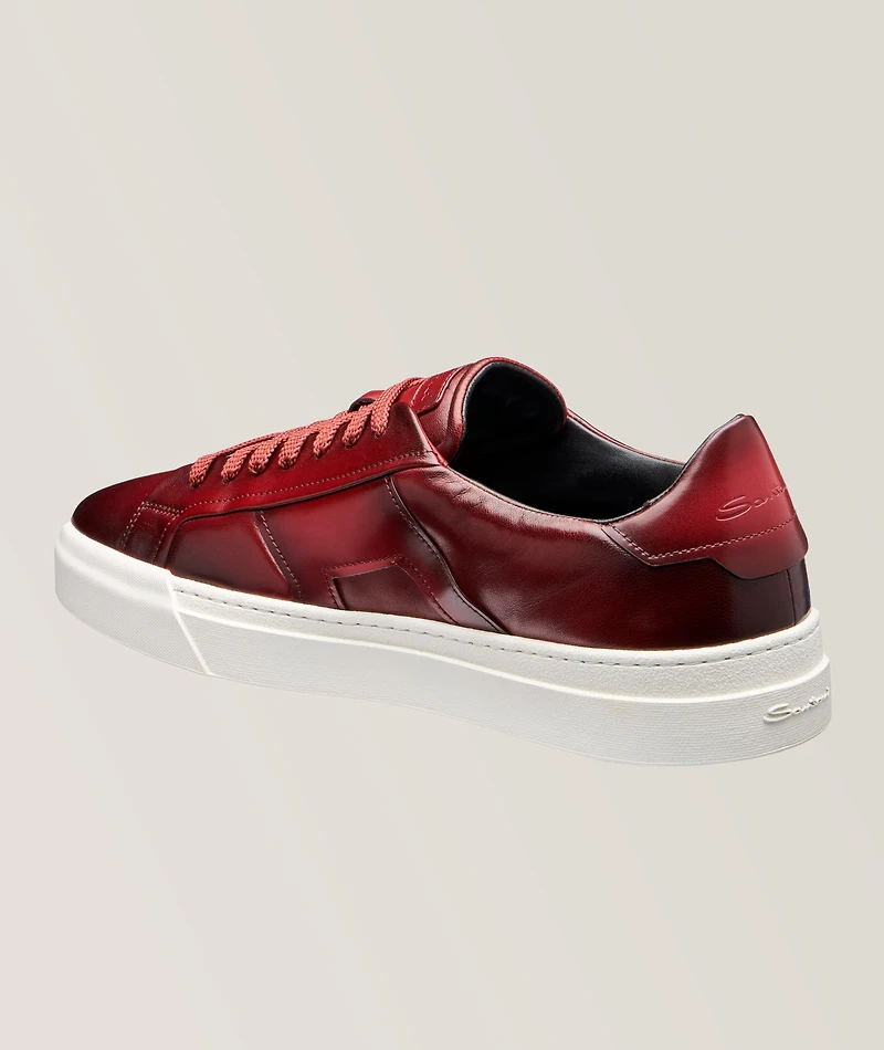 Burnished Nappa Leather Sneakers