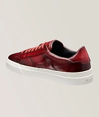 Burnished Nappa Leather Sneakers