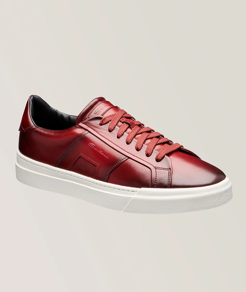 Burnished Nappa Leather Sneakers