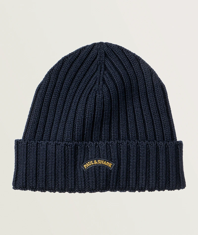 Embroidered Virgin Wool Toque