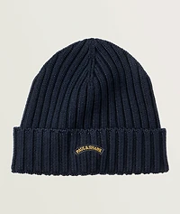 Embroidered Virgin Wool Toque