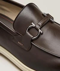 Cosimo Double Gancio Leather Loafers