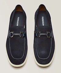 Cosimo Double Gancio Suede Loafers