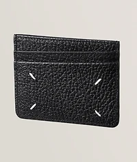 4 Stitch Grain Leather Card Holder 