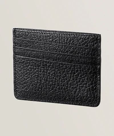 4 Stitch Grain Leather Card Holder 