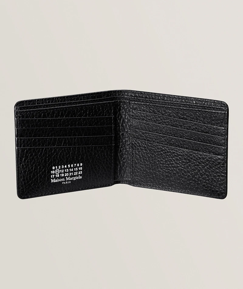 4 Stitch Grain Leather Bifold Wallet 