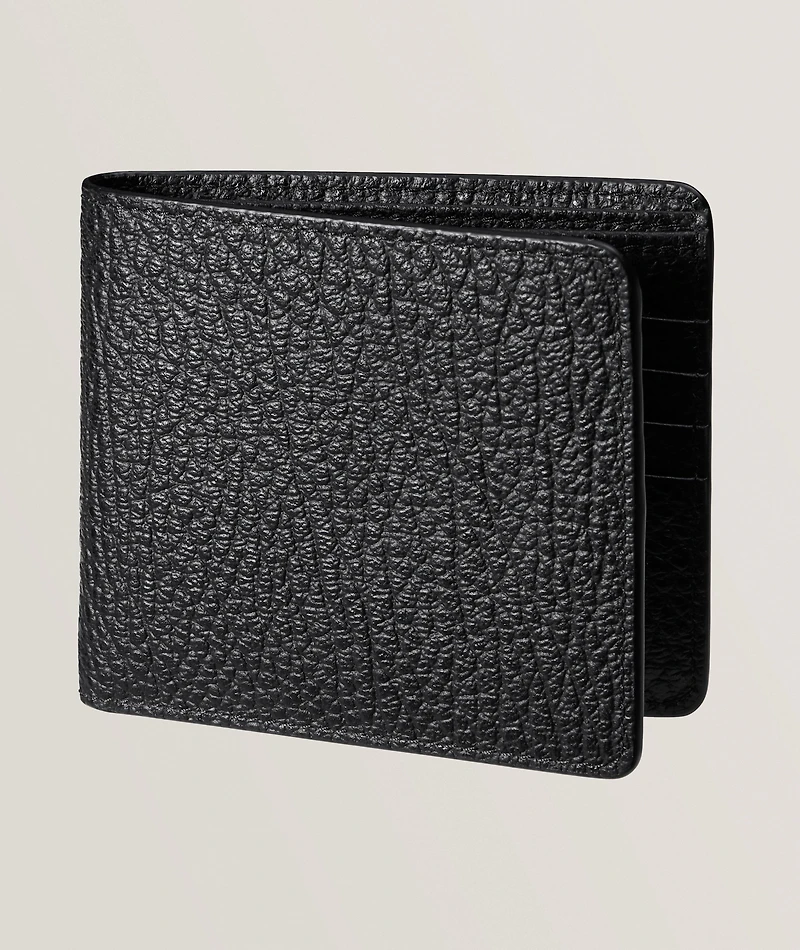 4 Stitch Grain Leather Bifold Wallet 
