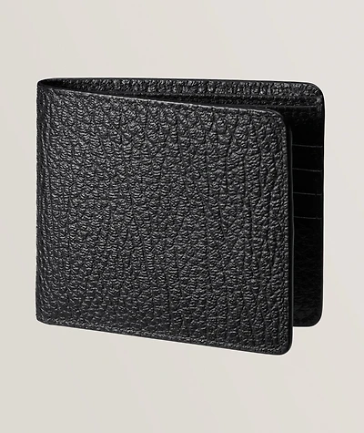 4 Stitch Grain Leather Bifold Wallet 