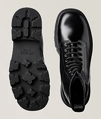 Monolith Polished Leather Lug Boots