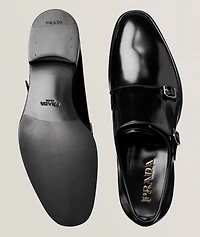 Brushed Spazzolato Leather Monkstraps