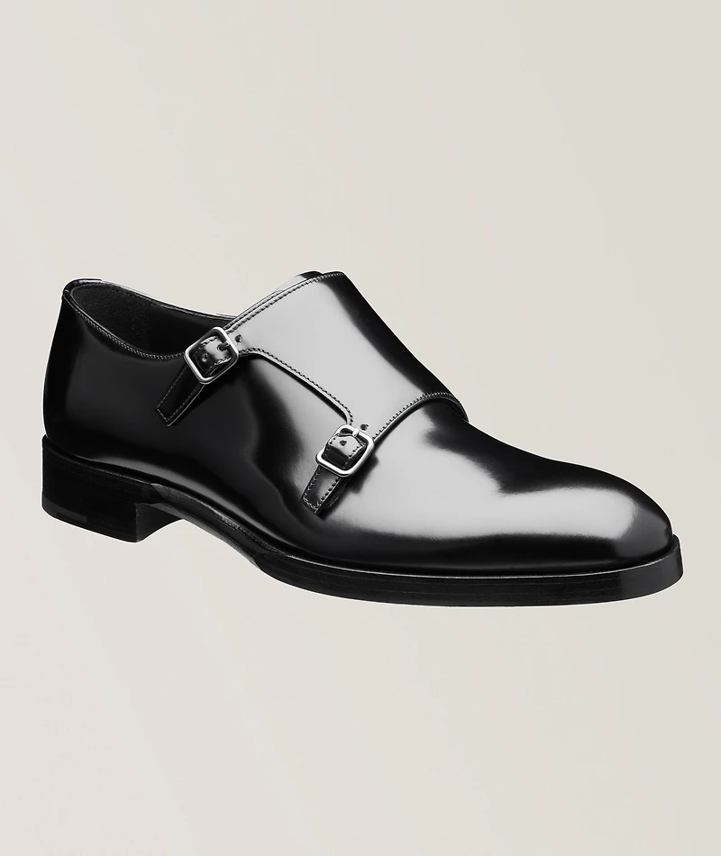 Brushed Spazzolato Leather Monkstraps