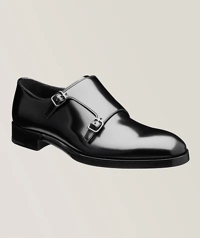 Brushed Spazzolato Leather Monkstraps