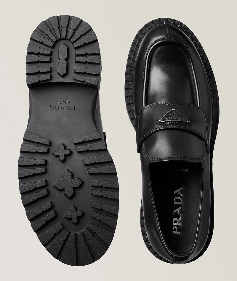 Polished Leather Loafers
