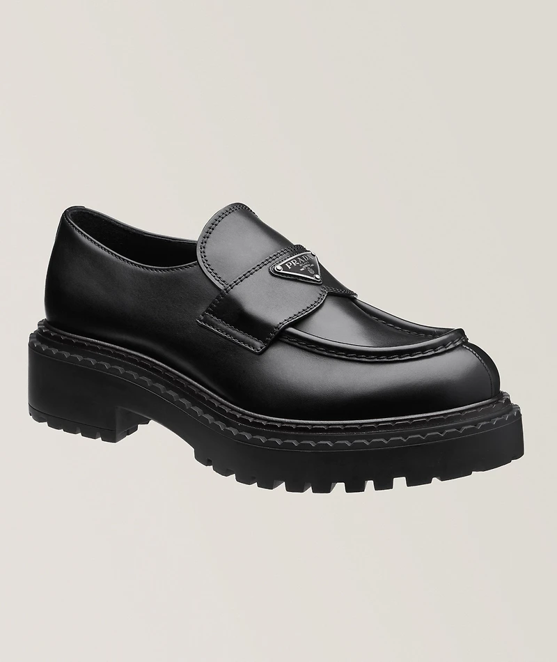 Polished Leather Loafers