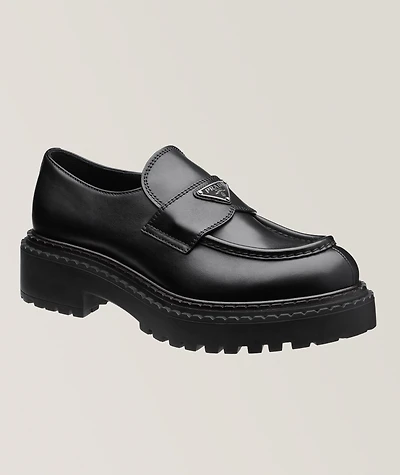 Polished Leather Loafers