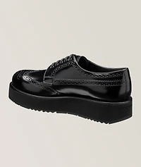 Brushed Leather Derby Brogues