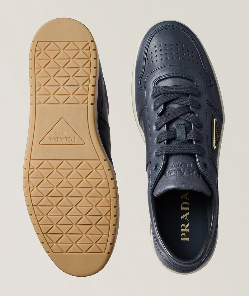 Downtown Aviator Nappa-Leather Sneakers