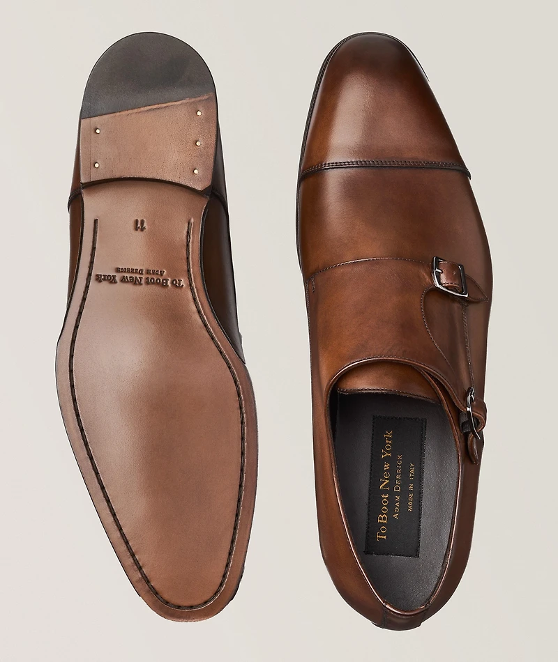 Addison Burnished Double Monkstraps