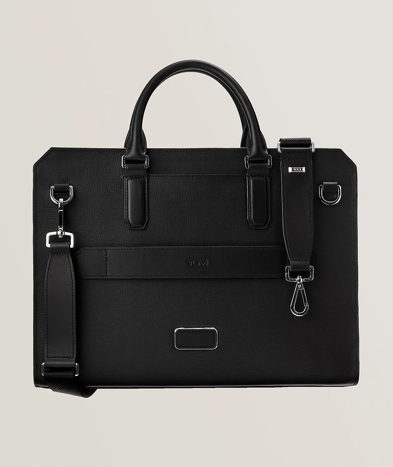 Turin Savona Leather Slim Briefcase 