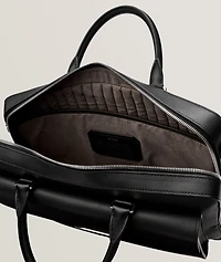 Turin Savona Leather Slim Briefcase 