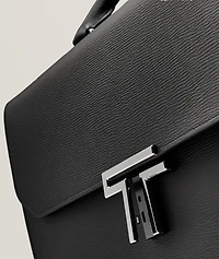 Turin Savona Leather Slim Briefcase 