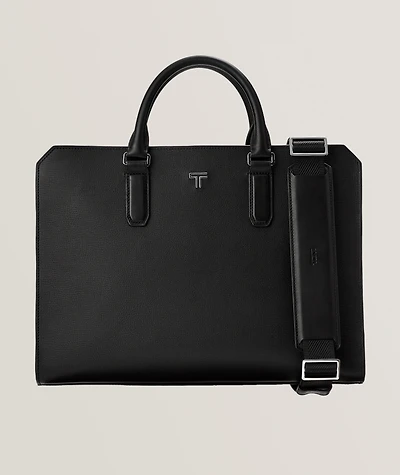 Turin Savona Leather Slim Briefcase 