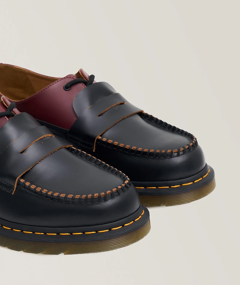 X Dr. Martens Leather Penny Loafers
