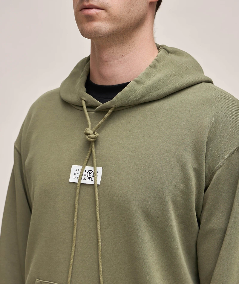 Cotton-Blend Logo Hooded Sweater